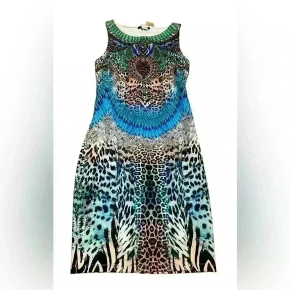 Venus Ladies' Leopard Print Bodycon Dress.; size XS - Picture 2 of 11